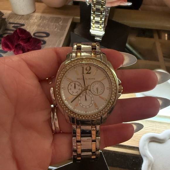 Michael Kors Two-Tone Crystal Watch - MK5693